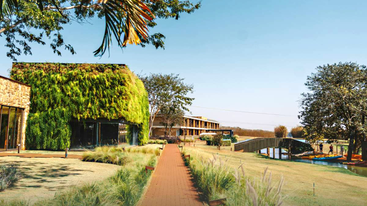 O Santa Clara Eco Resort fica em uma fazenda com florestas, cachoeiras e nascentes em Dourado, próximo de cidades como Jaú e Brotas, no interior do Estado. Foto: Divulgação/Santa Clara Eco Resort