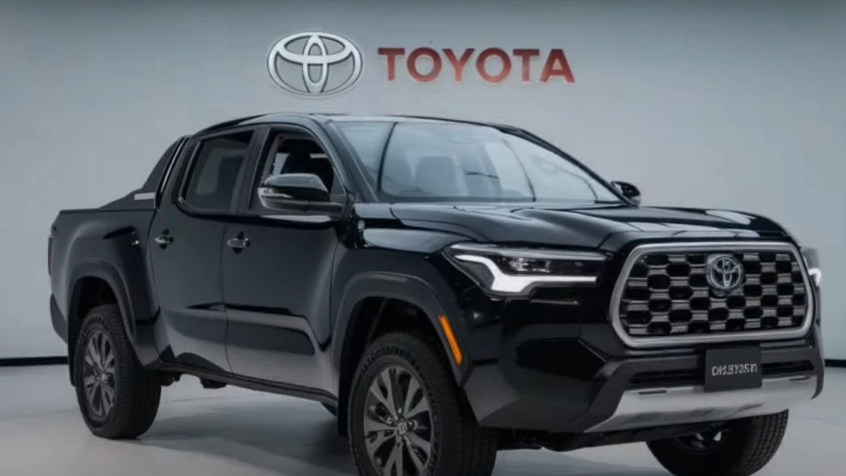 A Toyota decidiu antecipar a produção da picape Corolla para 2026. O modelo será fabricado no complexo de Sorocaba (SP) e promete revolucionar o segmento de picapes intermediárias. (Foto de projeção)