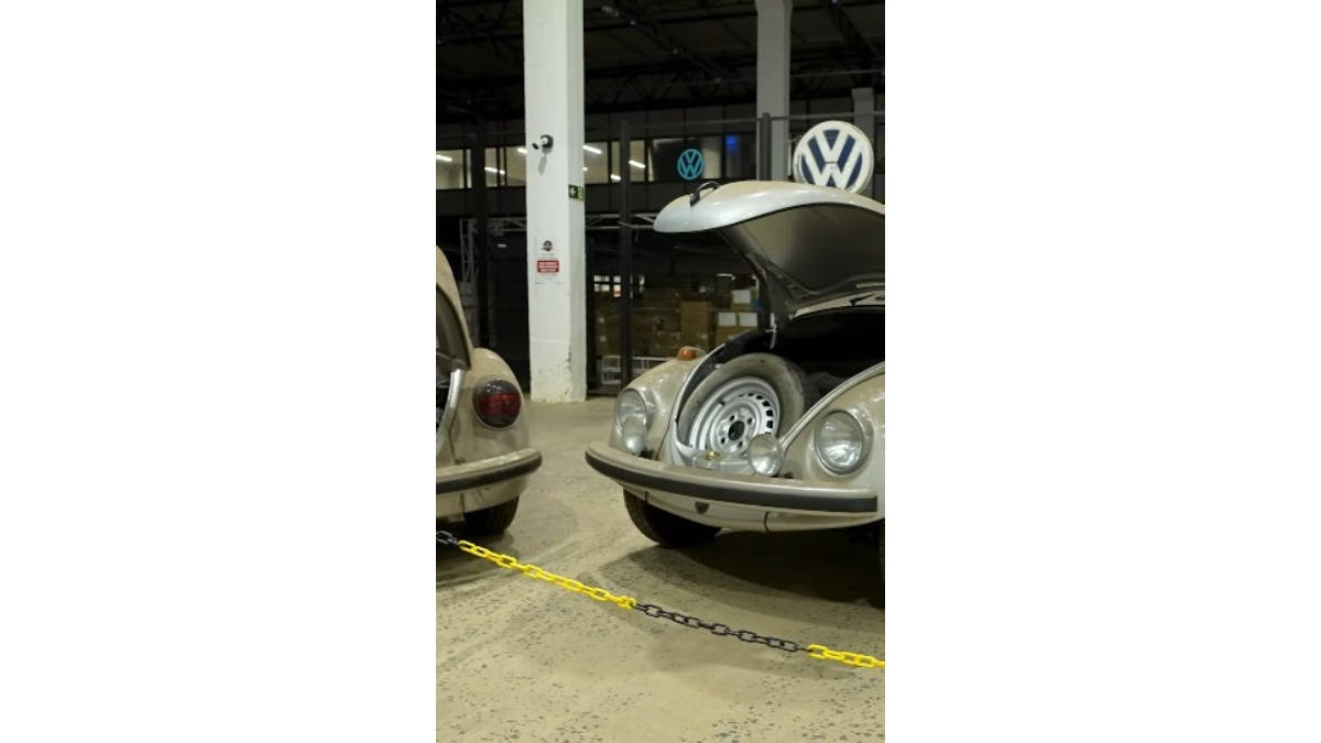 Fãs de carros clássicos comemoram a descoberta de uma antiga concessionária da Volkswagen em Estrela (RS), que guardava um tesouro automotivo.