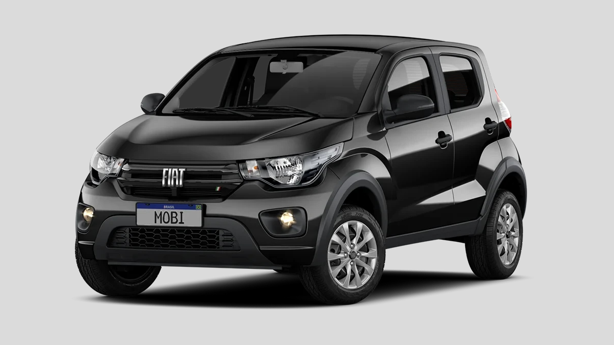 Fiat Mobi Like 1.0, po R$ 77.990, já foi o carro mais barato do Brasil, mas agora está em terceiro/Divulgação