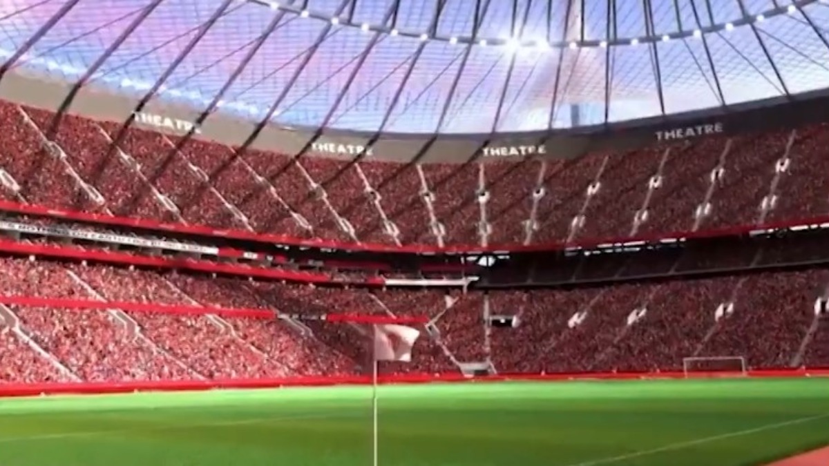 Estádio se tornará o maior da Inglaterra, superando Wembley, com capacidade para 90 mil pessoas. /Foto: Reprodução/Manchester United