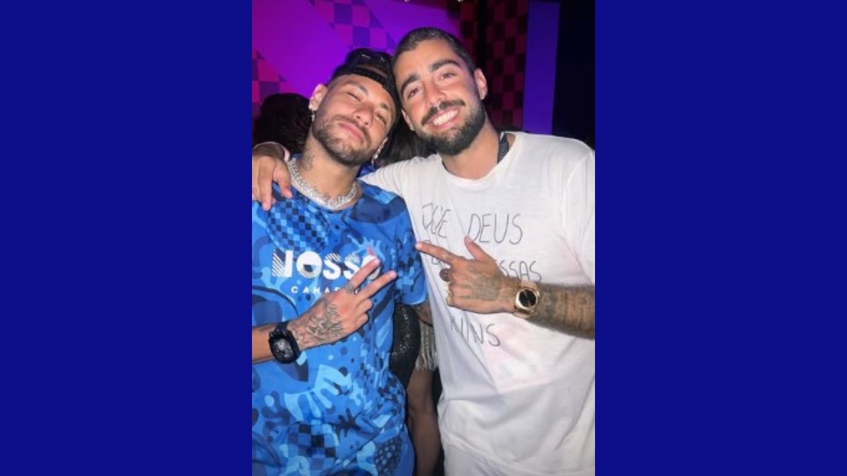 Neymar e Pedro Scooby no Carnaval do Rio de Janeiro. /Foto: Reprodução/Redes sociais