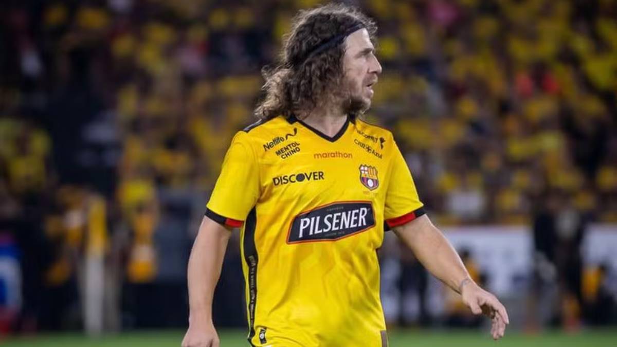 O dia 1º de fevereiro de 2025 foi o dia escolhido para a Noite Amarela 2025. A estrela convidada foi Carles Puyol, zagueiro lendário do Barcelona, da Espanha, e campeão do mundo pela Espanha, em 2010 - (Divulgação/Barcelona SC)