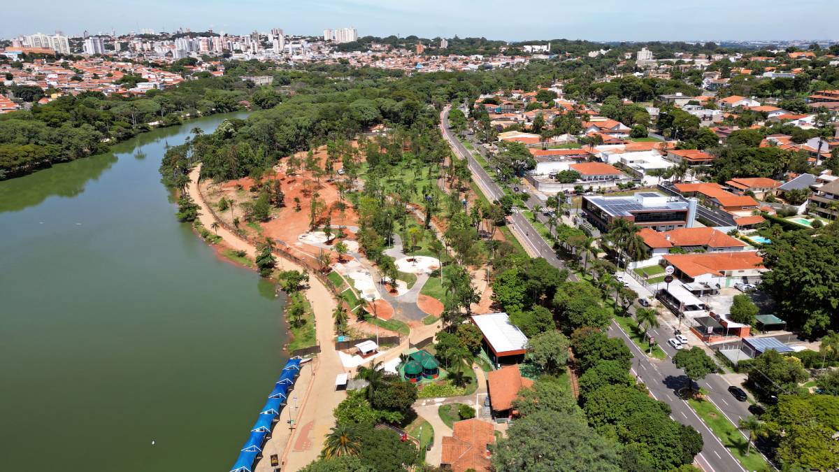 Parque Portugal (Lagoa Taquaral) é uma das sete maravilhas de Campinas. Foto: Carlos Bassan/Prefeitura de Campinas