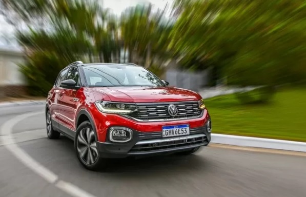 8º lugar: Volkswagen T-Cross / 337 ocorrências em 2024. Foto: Divulgação