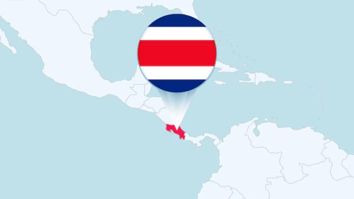 A Costa Rica fica no meio da América Central (Foto: Wikimedia Commons)