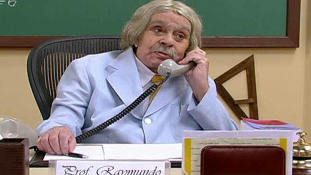 Professor Raimundo, de Chico Anysio, um dos símbolos do humor nacional - (Reprodução/TV Globo)