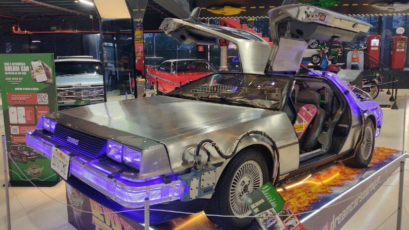 DeLorean DMC-12 pertencente ao Dream Car Museum e promete ser uma atração à parte. /Foto: Divulgação
