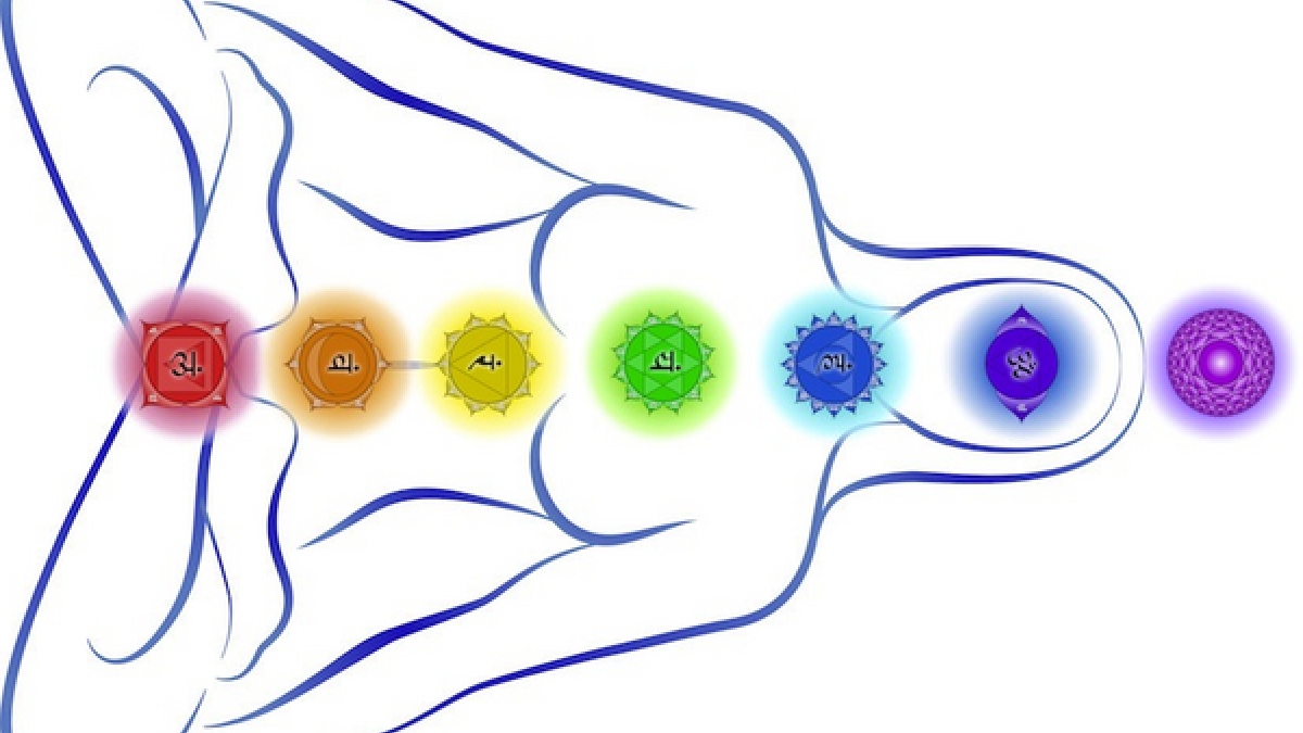 Segundo os Hidus, o corpo é composto por Chakras. Imagem: RootOfAllLight/Wikimedia Commons