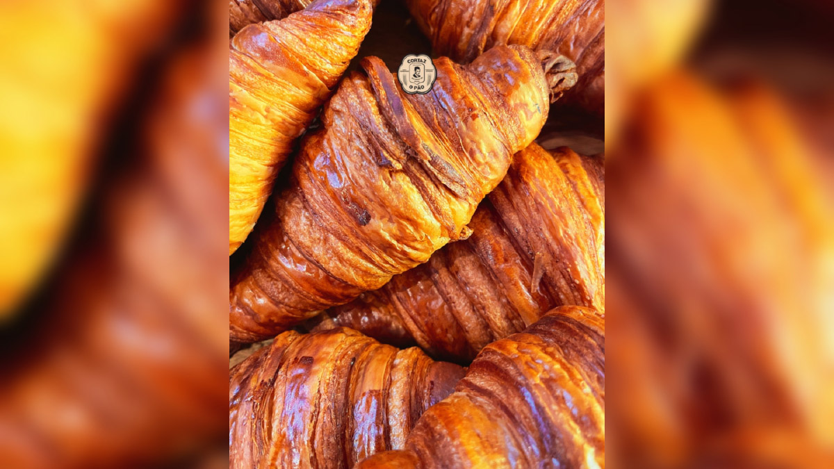 Exemplo de croissant feito na padaria. Foto: Facebook