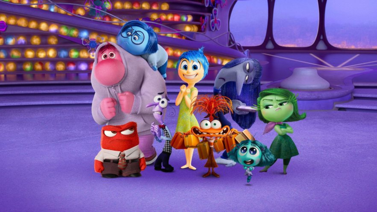 Lançado em 2024, Divertida Mente 2 é uma das atrações do Mundo Pixar. /Foto: Divulgação/Disney Pixar