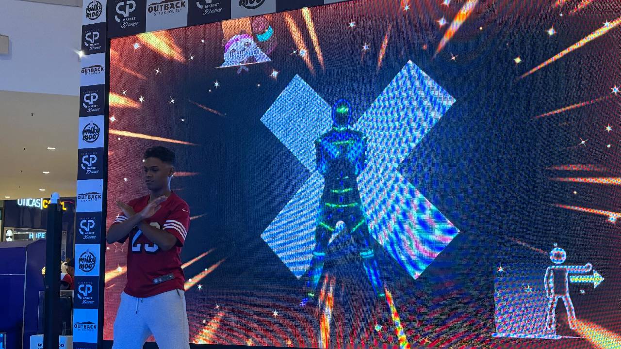 O jogo Just Dance é um dos mais requisitados. Foto: Isabela Alves