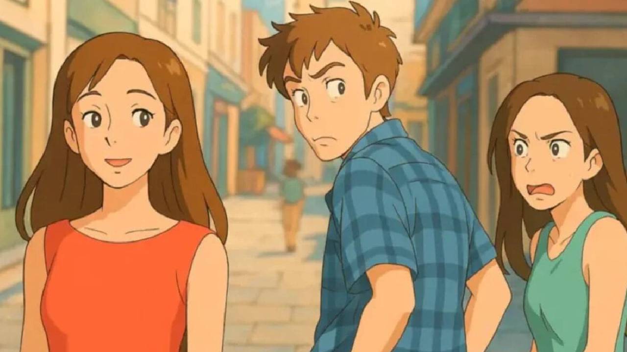 Famoso meme da "namorada indignada", de 2018. Foto: Reprodução