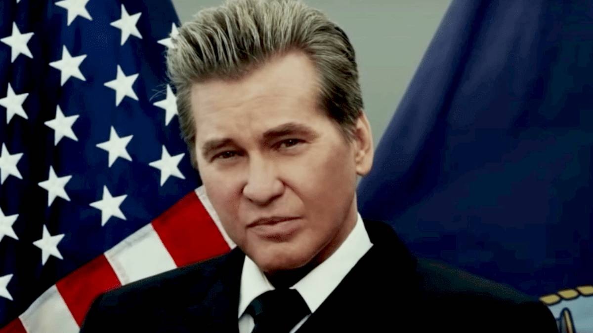 O trabalho mais recente do ator foi na continuação de Top Gun, em que voltou a atuar como o icônico Iceman, mesmo personagem que havia feito nos anos 80. Divulgação