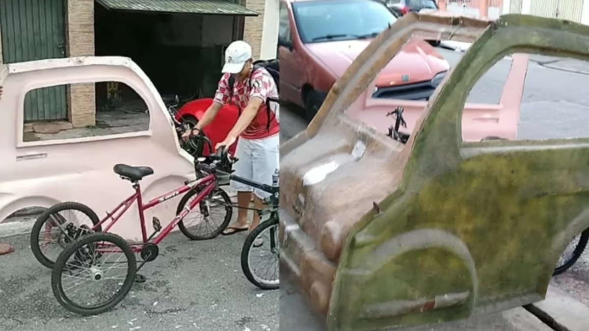 A apreensão, no entanto, não desanimou o mecânico, que já está construindo um novo modelo de veículo anfíbio desta vez com pedal e motor elétrico. Foto: Divulgação/Redes sociais