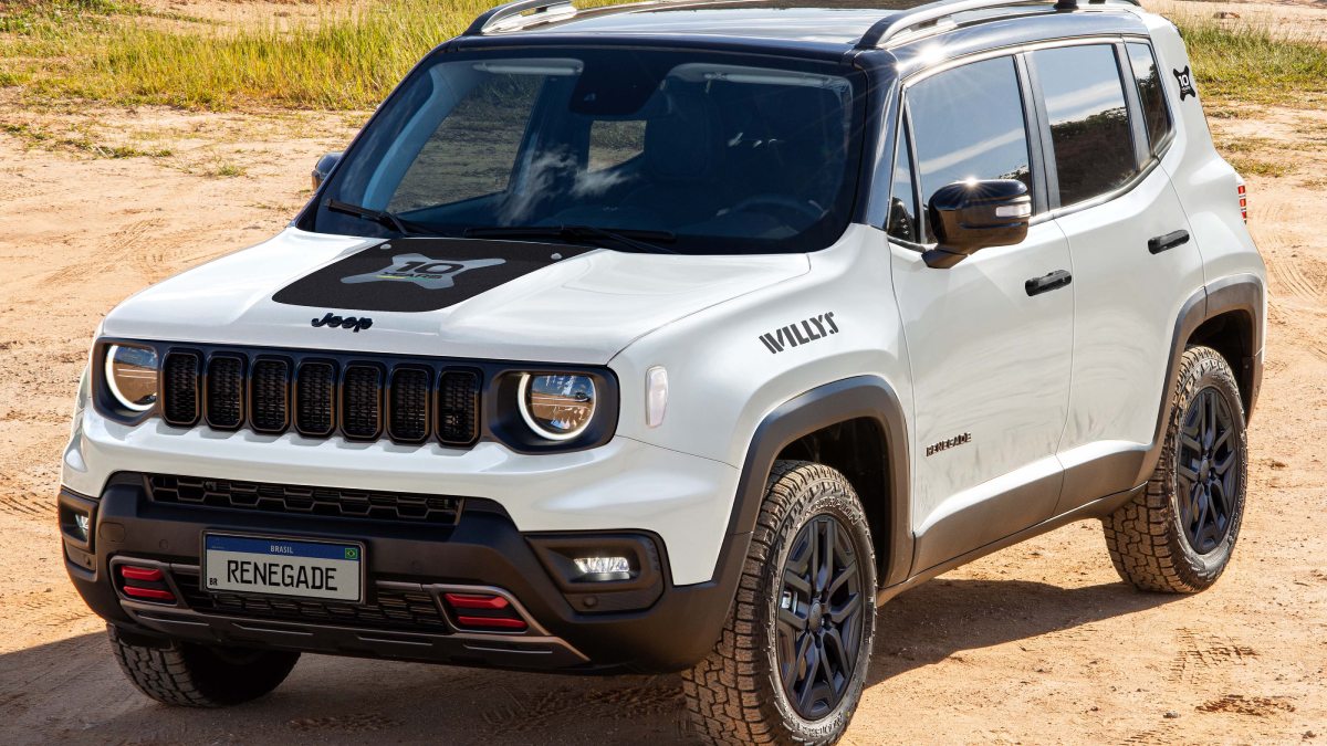 Renegade "10 Anos" tem motor 1.3 turbo flex (o T270 da Stellantis) de até 185 cavalos de potência e 27,5 kgfm de torque. /Foto: Divulgação