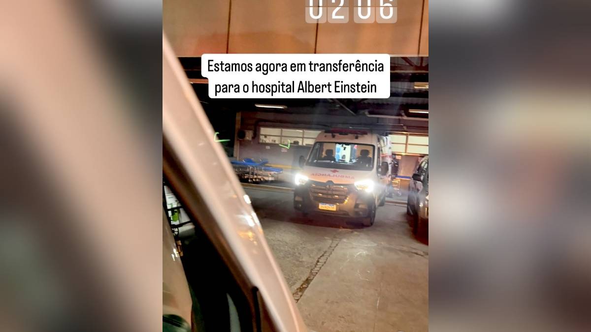 Torcedores foram transferidos para o Hospital Albert Einstein durante a madrugada desta quinta (15/5). Reprodução/Instagram