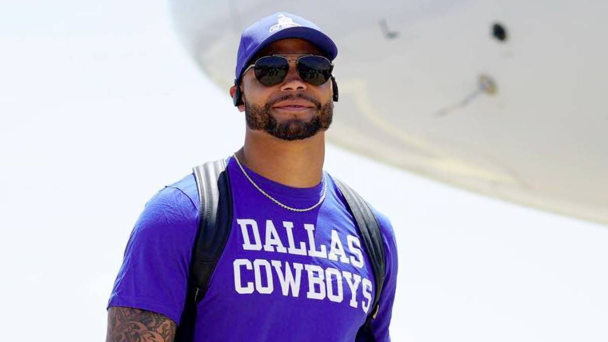 Dak Prescott, quarterback do Dallas Cowboys, ficou em 4º lugar, alcançando a marca de US$ 137 milhões (R$ 778 milhões). Foto: Reprodução/Instagram