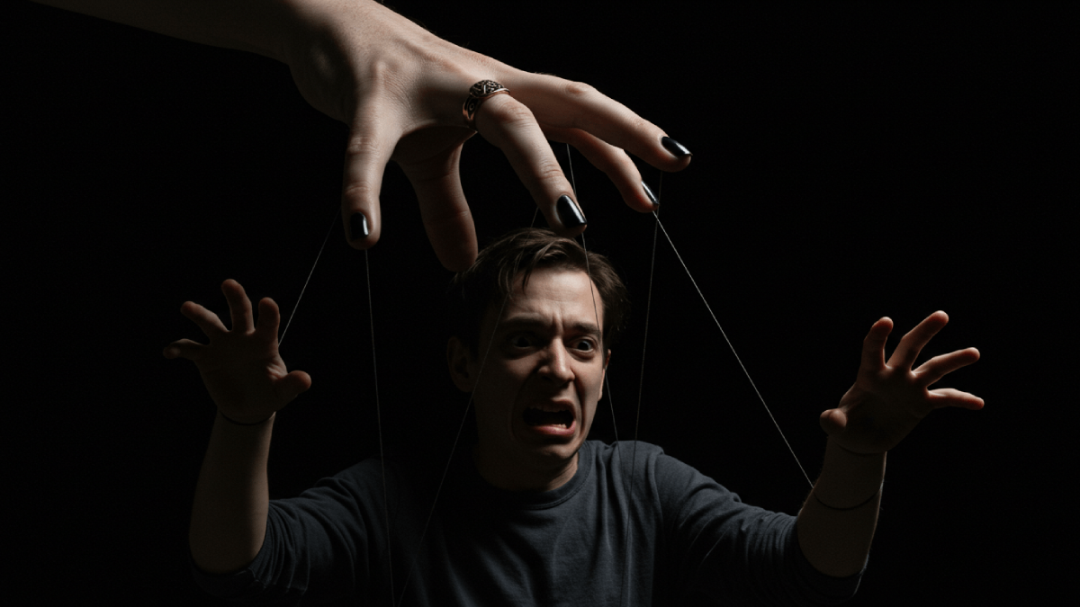 Pressão emocional: manipuladores tentam provocar sentimentos de culpa ou obrigação nos outros, para obter aquilo que eles desejam. Foto: Reprodução/Imagem gerada por IA