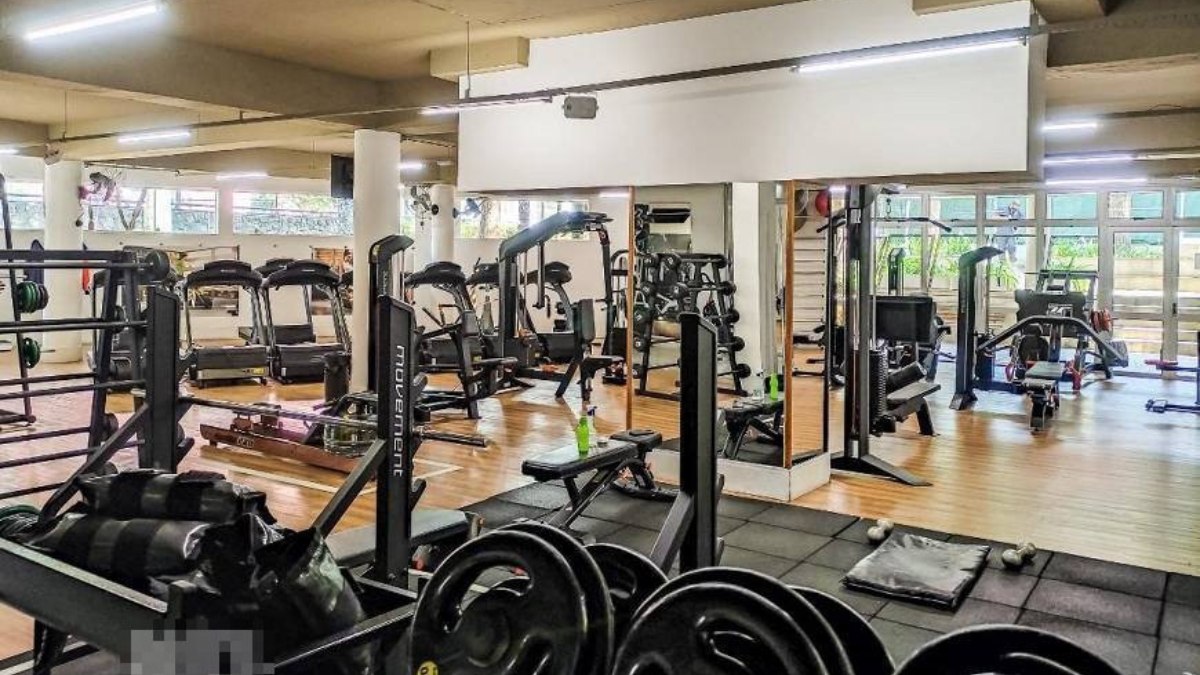 Moradores podem praticar exercícios físicos na academia. /Foto: Divulgação