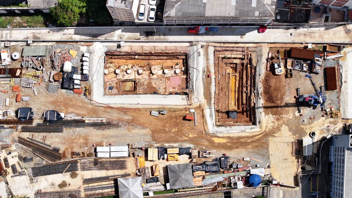 Estação 14 Bis-Saracura está com 15,33% das obras concluídas. /Foto: Divulgação/Linha Uni