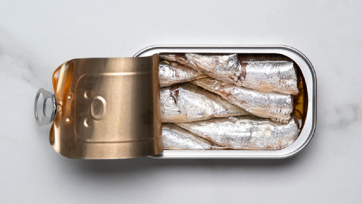 A sardinha é rica em proteínas de alto valor biológico e contém grande quantidade de ômega-3