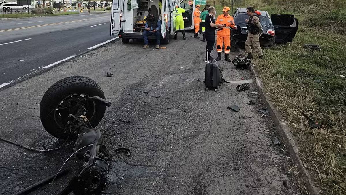 Cantor dirigia de Belo Horizonte para Cordeiro, no Rio de Janeiro, onde tinha show agendado. Divulgação/Corpo de Bombeiros