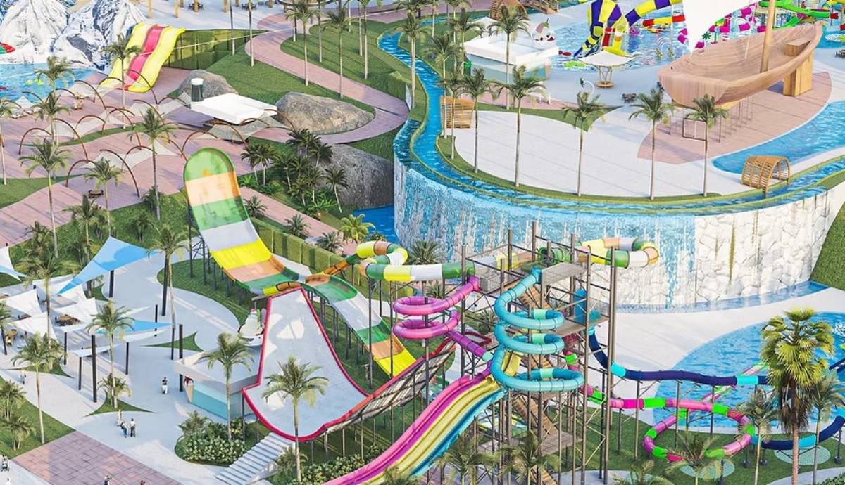 Acqua Thermas Park pretende receber até 150 mil visitantes por mês com estruturas para esportes radicais e atividades ao ar livre. / Divulgação