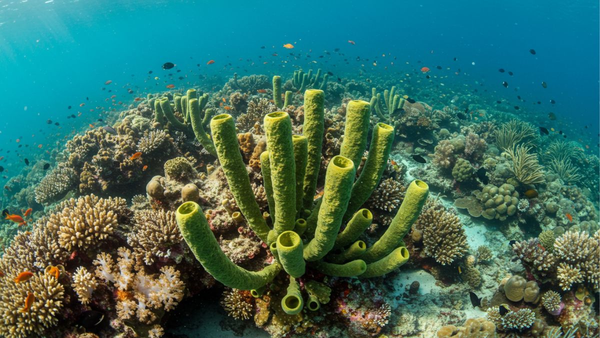 As esponjas-do-mar exercem uma função muito importante no ecossistema marinho