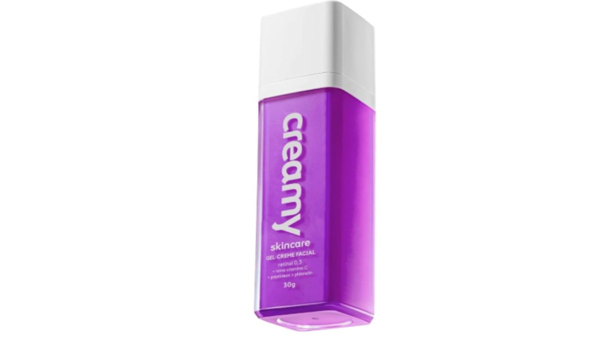 Gel-Creme Facial Skincare (Creamy): formulado com 0,3% de retinol puro, promete renovação celular, produção de colágeno e melhora em áreas de rugas acentuadas. A fórmula também traz peptídeos que ajudam a reduzir a flacidez e melhoram a textura da pele. Um bônus do Gel-Creme Facial Skincare são os ingredientes calmantes que minimizam possíveis irritações causadas pelo retinol, mesmo em peles sensíveis. O produto custa em média R$ 70,00.