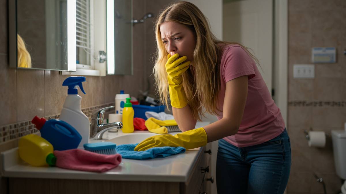 A água sanitária é um composto à base de hipoclorito de sódio composto químico com propriedades oxidantes e desinfetantes que quando entra em contato com água quente evapora e libera um gás que ao inalado pode causar irritação aos pulmões, podendo causar diversos problemas inclusive a morte.