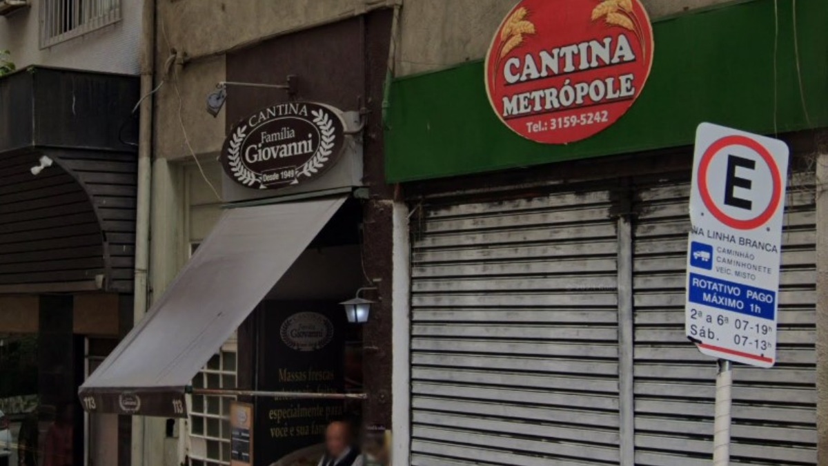 Cantina Família Giovanni oferecerá menu executivo com prato principal, salada, couvert e sobremesa por R$ 81,90. /Foto: Reprodução/Google Street View