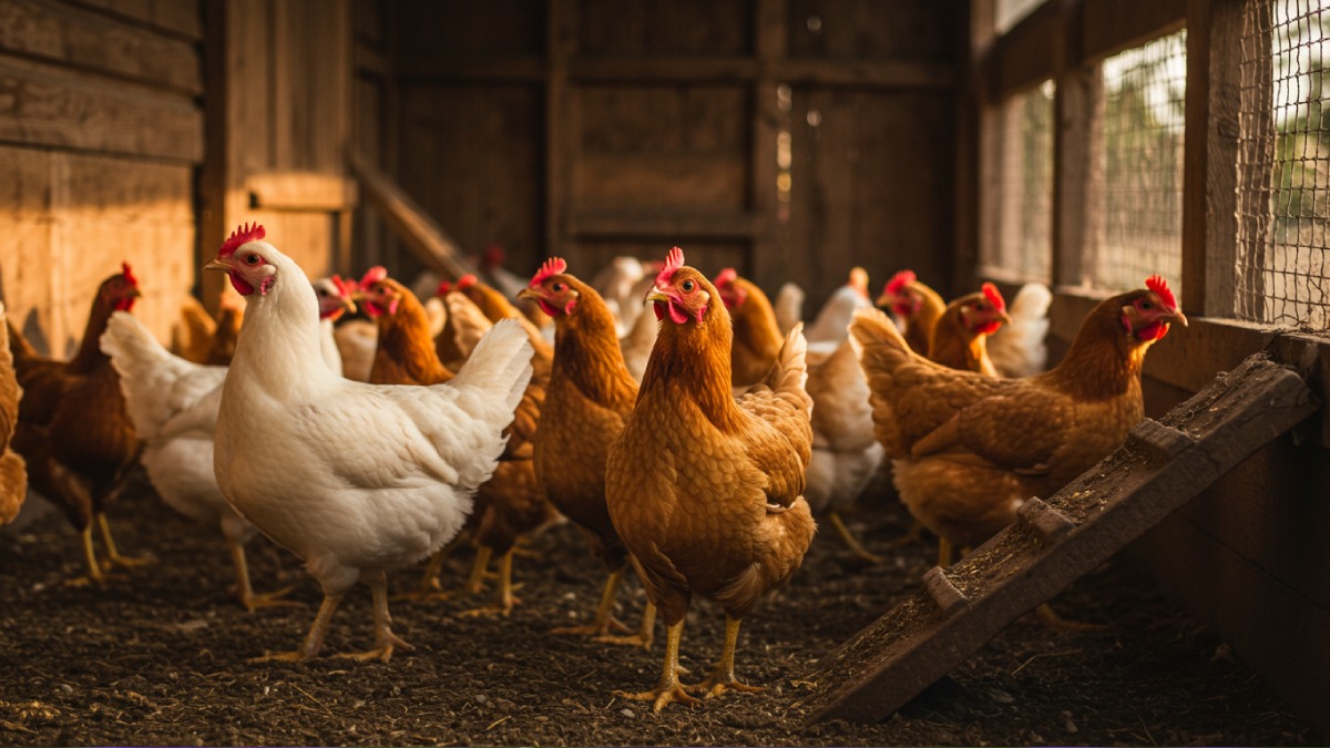 4. Galinhas: versatilidade e retorno rápido: com sistemas rotacionados, é possível criar centenas de galinhas por acre, produzindo ovos e carne com eficiência.