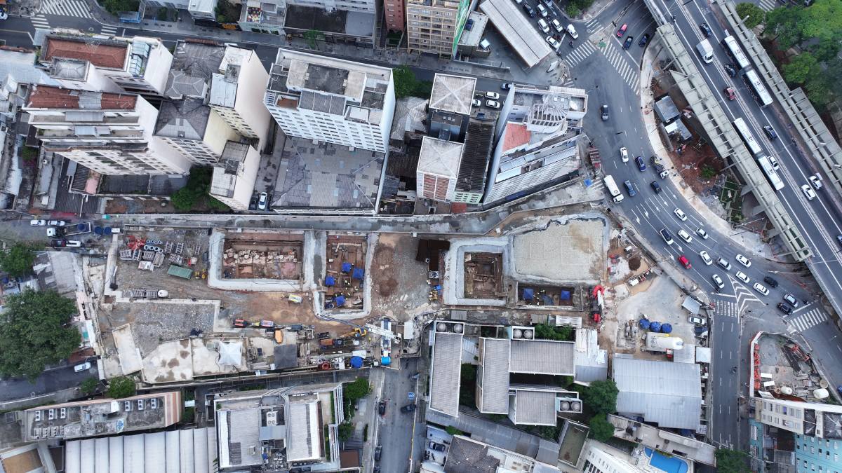 Estação 14 Bis - Saracura está com 15,33% das obras concluídas.