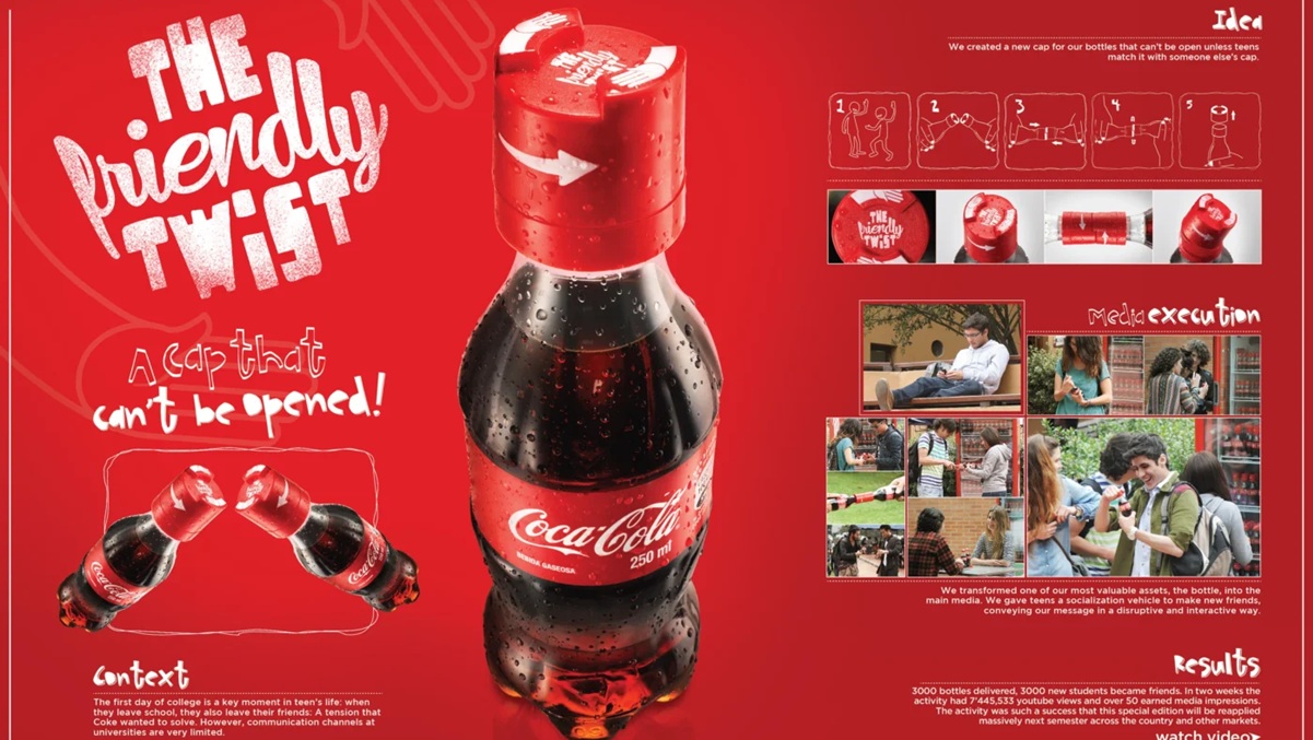 Segundo o portal Publicitários Criativos, o Friendly Twist se consolidou como um exemplo de marketing experiencial/Reprodução