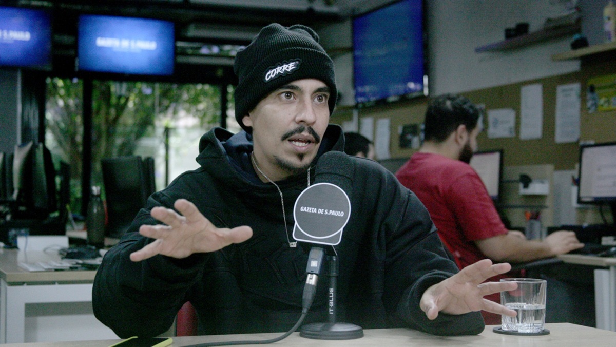 Ele também destaca como é acompanhar Eduardo Taddeo, considerado uma lenda viva do rap nacional/Thiago Neme/Gazeta de S.Paulo