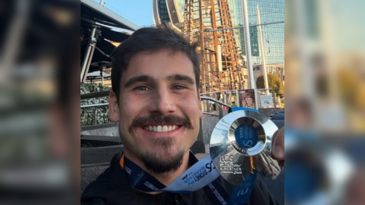 Nicolas Prattes percorreu 42 km em 2h48min12s.