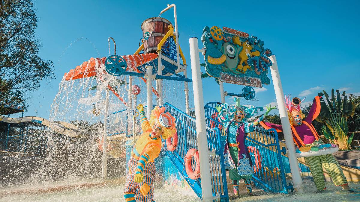 Parque ocupa 200 mil metros quadrados e conta com mais de 20 pontos de alimentação. Fotos: Divulgação