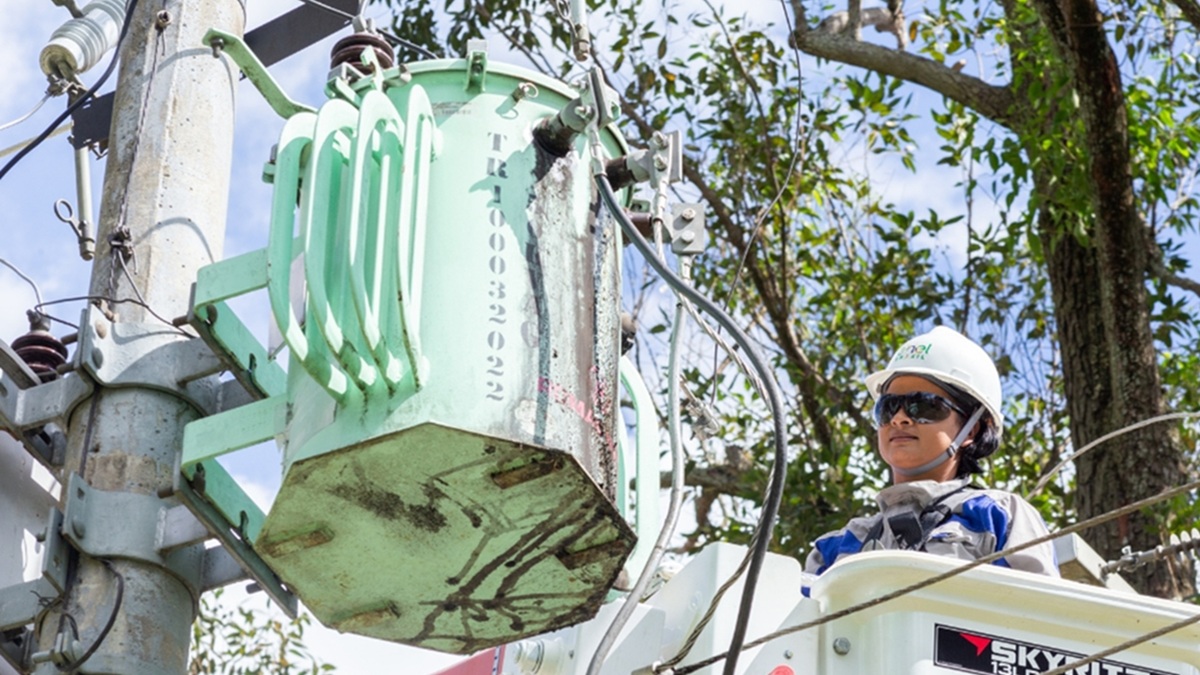No primeiro semestre de 2025, Enel disse já ter removido mais de 5 mil quilos de cabos e equipamentos irregulares/Divulgação/Enel