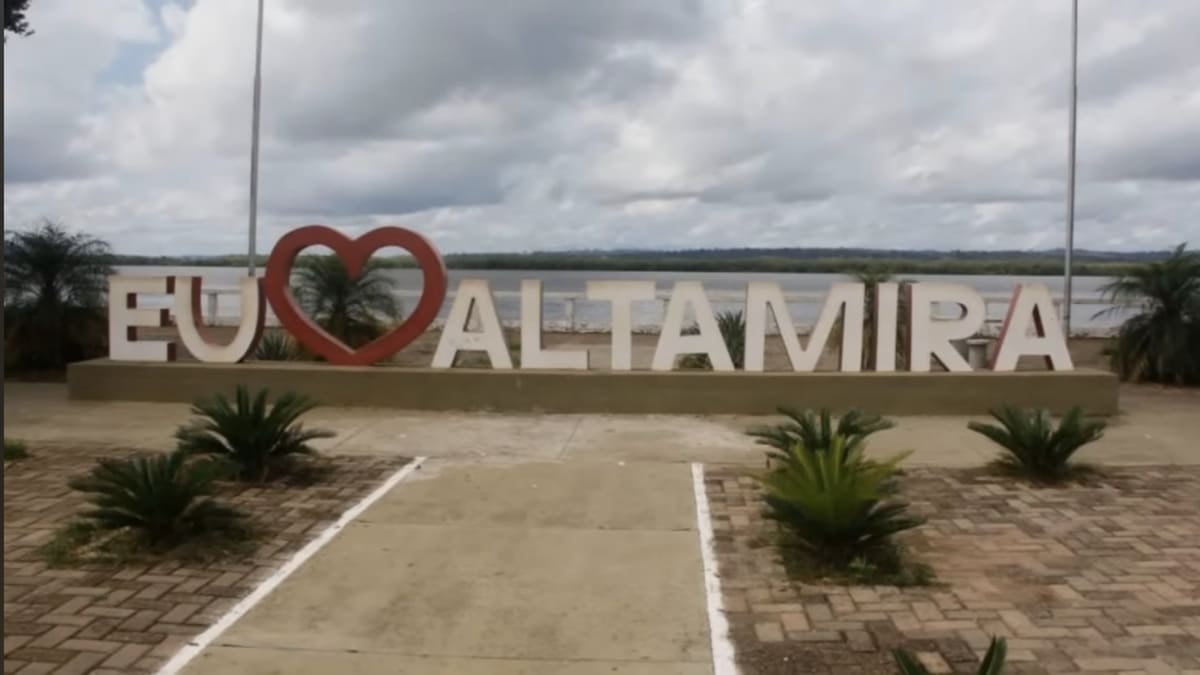 Altamira tem uma população aproximadamente 100 vezes menor que São Paulo - Reprodução/YouTube