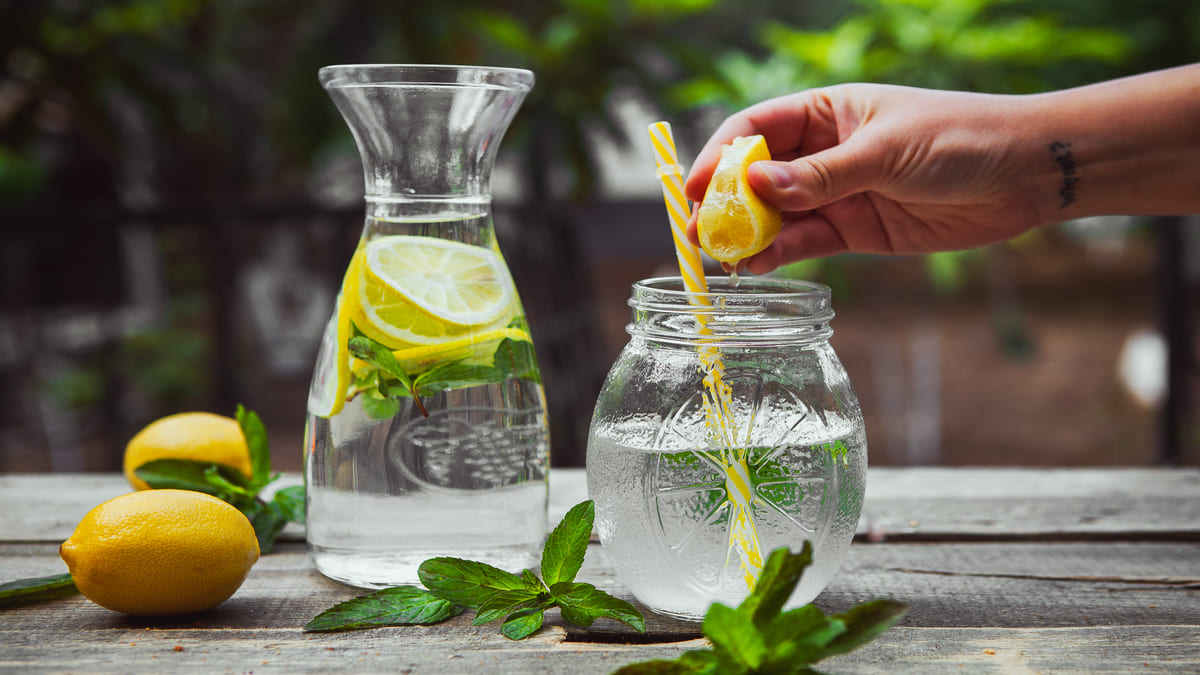A água detox pode limpar tanto a pele, quanto o organismo - Freepik