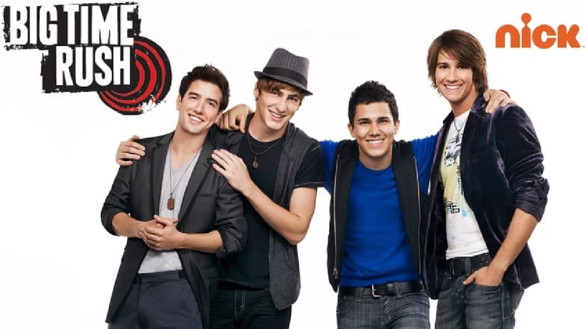 Quatro jovens que jogam hóquei são convidados a formar uma boy band chamada Big Time Rush e aceitam a empreitada - (Divulgação/Nickelodeon)