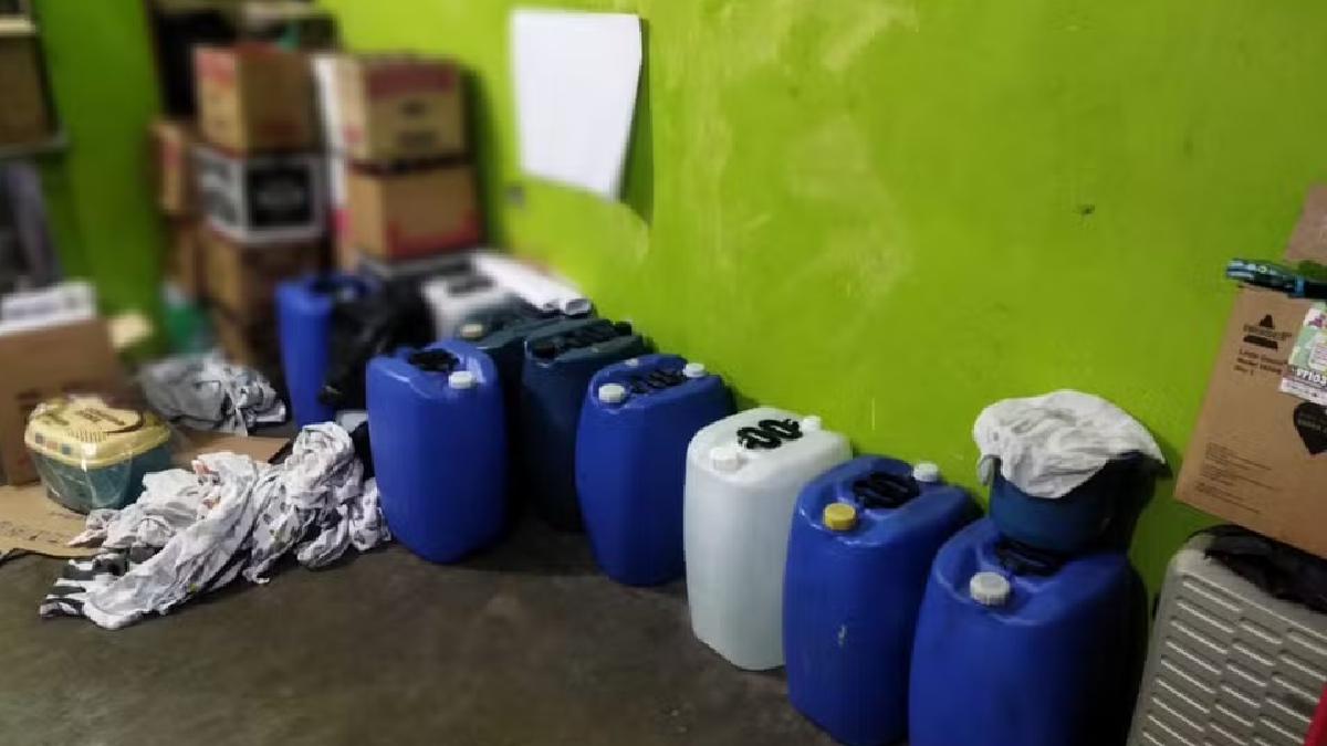 Fábrica clandestina de bebidas alcoólicas está em São Bernardo do Campo, no ABC Paulista. Foto: Divulgação/TV Globo