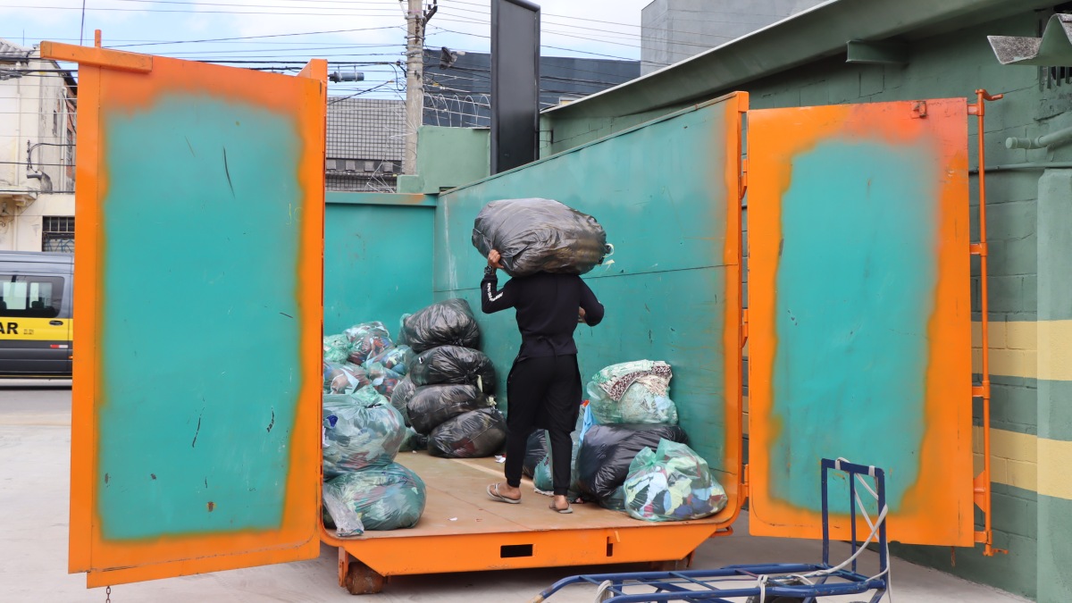 Primeiro Ecoponto Têxtil fica localizado no Brás, bairro da região central da capital paulista.