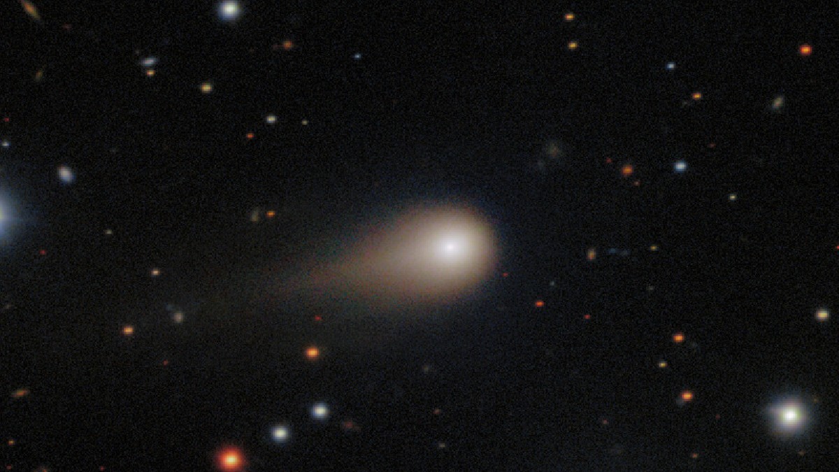 O cometa é o terceiro detectado vindo de fora do Sistema Solar. Imagem: International Gemini Observatory