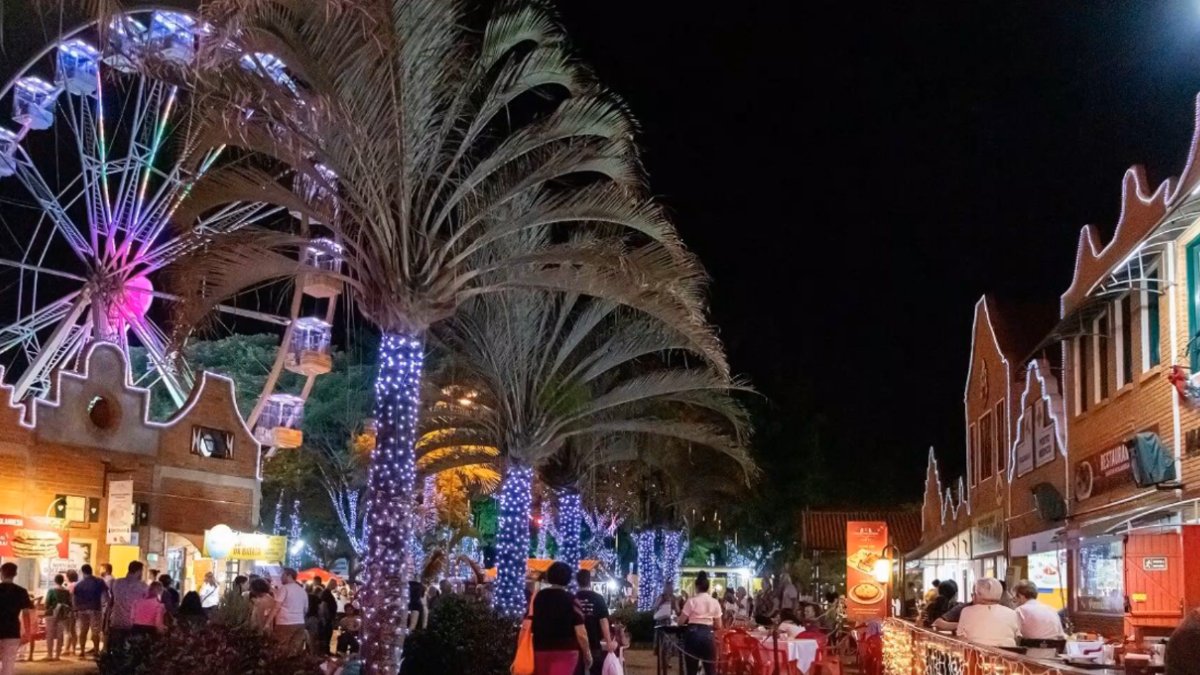 Holambra Famosa por suas flores e cultura holandesa, Holambra que fica a cerca de 130 km de São Paulo realiza todos os anos o "Natal das luzes" um evento com parada natalina, mercado de artesanato, shows ao ar livre e uma árvore de mais de 15 metros de altura. A cidade ganha uma atmosfera de conto de fadas, com decoração inspirada na tradição europeia. Ideal para famílias e casais que buscam um passeio romântico e colorido. Fotos: YouTube