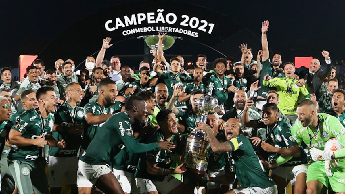 Em 2021, o Verdão bateu o Flamengo na prorrogação, saindo vencedor por 2 a 1 e se tornando tricampeão - (Cesar Greco/Palmeiras)
