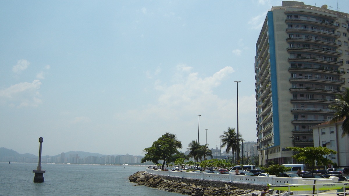 Ponta da Praia, Santos-SP. Foto: Wikimedia Commons