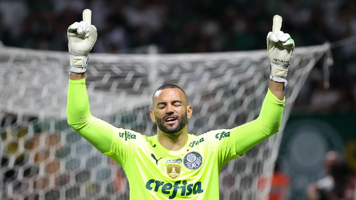 Weverton (Palmeiras) disputa por uma vaga na seleção da temporada. /Foto: Cesar Greco/Palmeiras