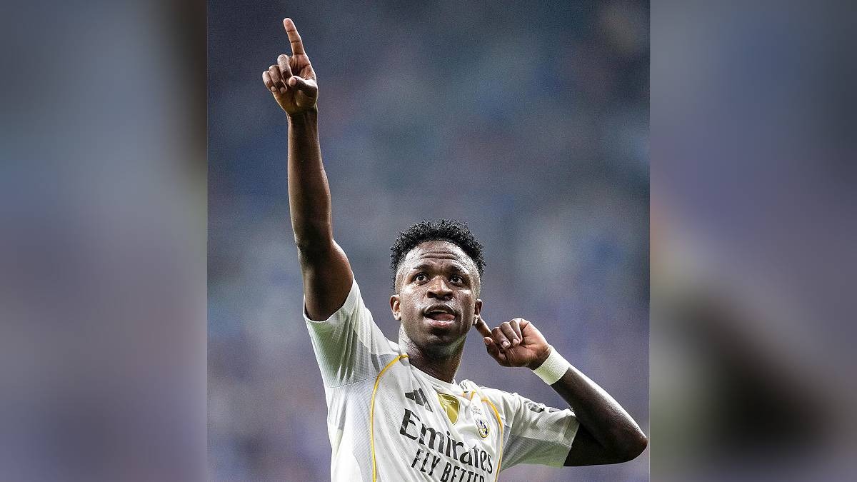 Vinícius Júnior (Real Madrid) disputa por uma vaga na seleção da temporada. /Foto: Reprodução/Instagram